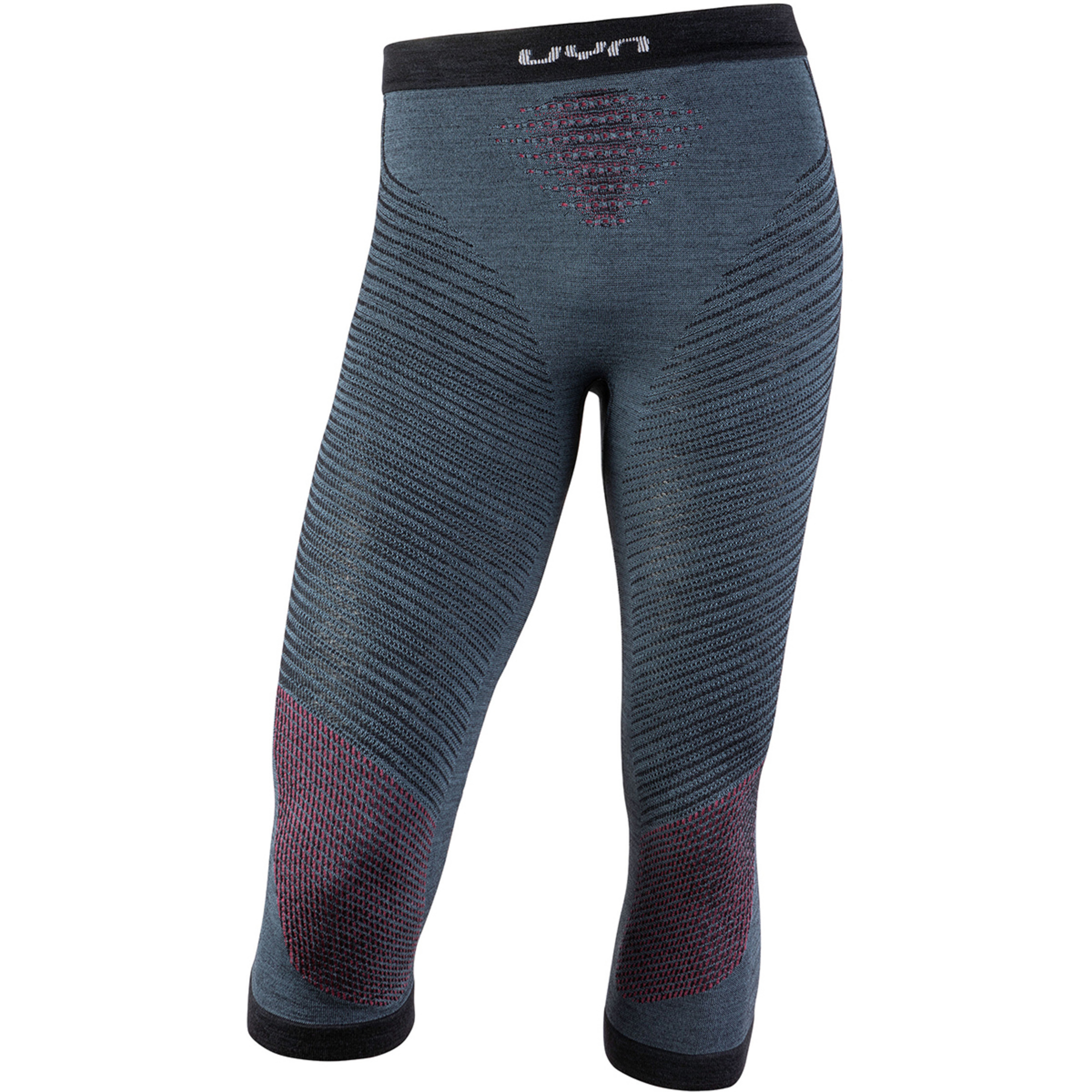 Uyn Fusyon UW Medium Hose Herren 3/4 Unterhose blau Größe XXL Hautfreundlich Merinowolle