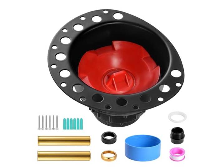 VEVOR Kit Vidange Baignoire Autoportante ABS\, 2 Tuyaux d'Échappement en Laiton\, Ensemble Raccordement de Drain de Bain\, avec Adaptateur ABS\, pour Baignoires Autoportantes\, Baignoires Montées au Sol