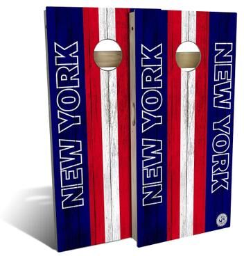 Skip's Garage New York Football Outdoor Cornhole Board Set