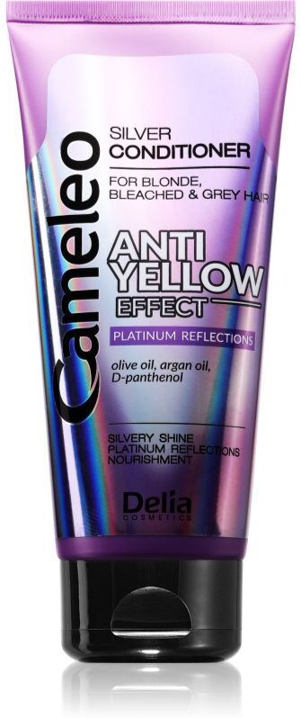 Delia Cosmetics Cameleo Silver après-shampoing pour cheveux blonds et gris anti-jaunissement 200 ml