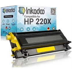 Inkadoo, Toner, Toner kompatibel für HP 220X / W2200X W2201X W2202X W2203X (Y)