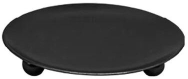 Uplift Essentials Iron Plate Pillar Candle Holder black l