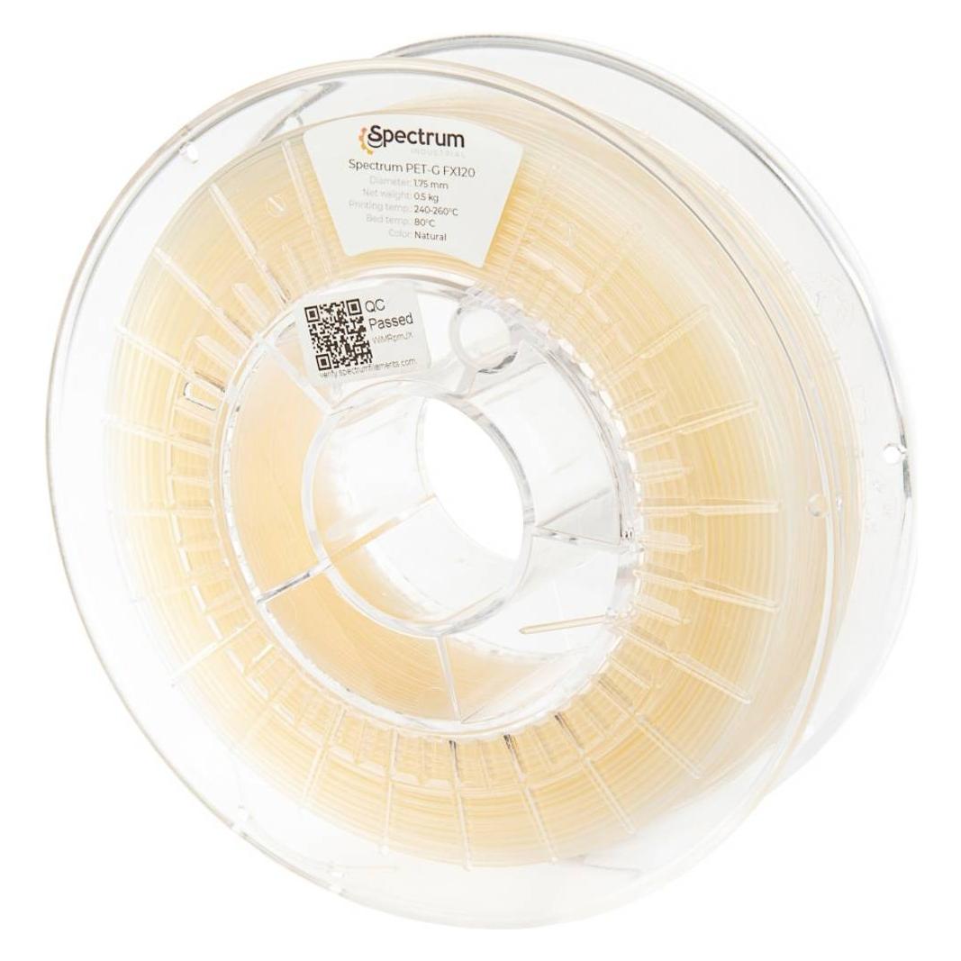Spectrum Filaments 80416 PET-G FX120 Filament PETG hitzebeständig, flexibel, ger (PETG, 500 g, 1.75 mm) (80416)