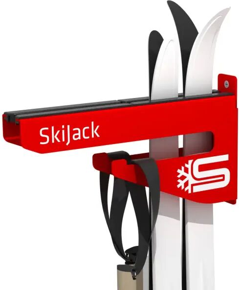 Skijack Wall Ski Und Snowboard Hanger (Rot)