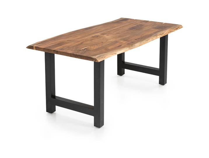 Tisch Gerardo Akazie natur Massivholz B 140 T 80 cm - Tisch