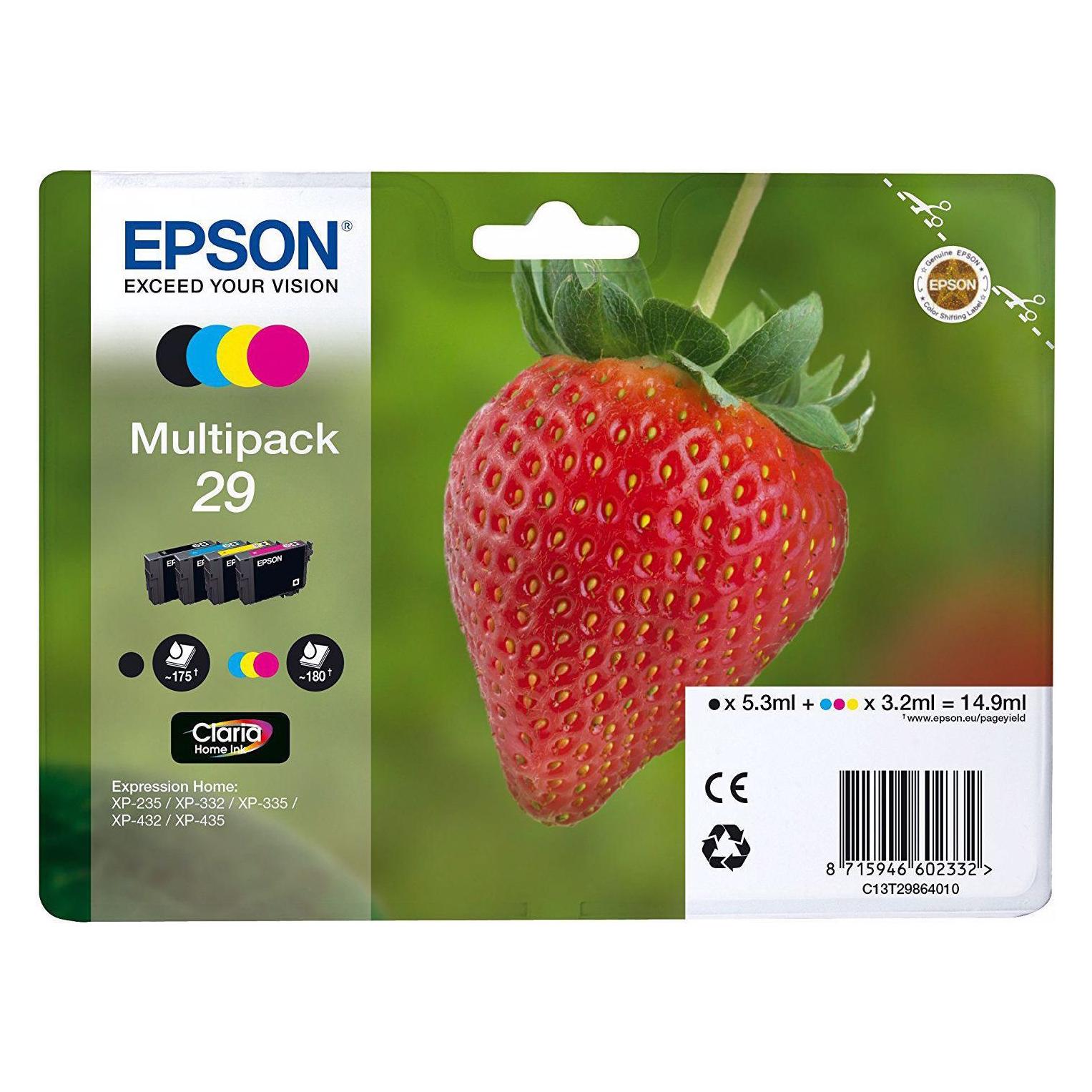 Epson 29 Claria Home Multipack (BK, C, M, Y) (C13T29864511)