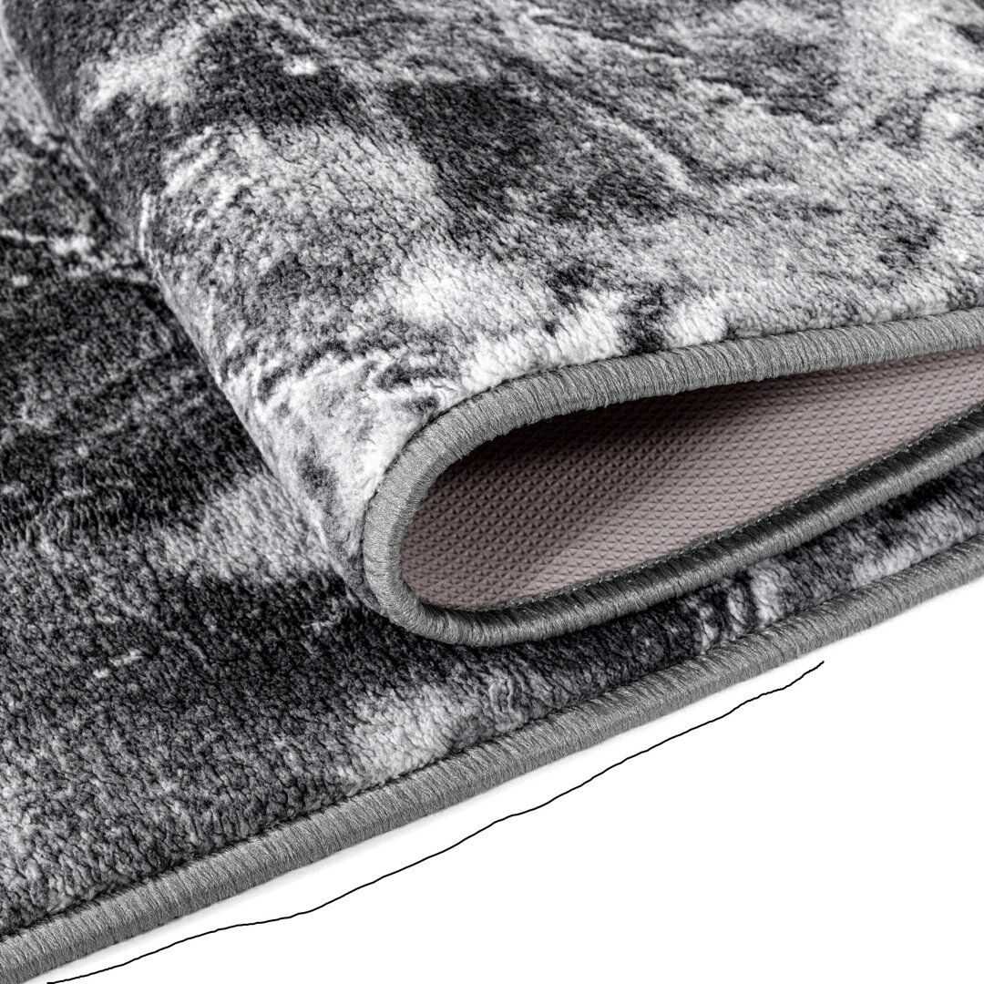 Metro Shag Area Rug Grey Rectangle 120 x 170cm
