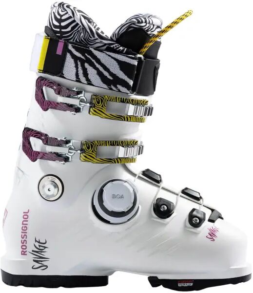 Womens Ski Boots Rossignol Pure Savage BOA GW (25.5 - White)  - White;Yellow;Black - Size: 25.5