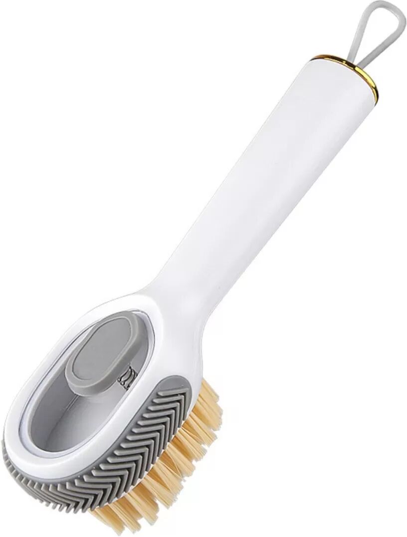 INF Brosse à Chaussures Distributrice de Liquide Automatique - Nettoyage Facile Blanc