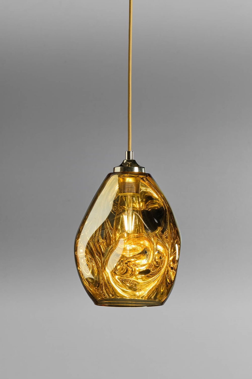 LupiaLicht Pendelleuchte DROP Gold 1265-1-1 4260489573730
