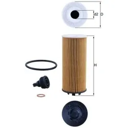 Ölfilter MAHLE OX 1238D für Mini BMW 2er Clubman X1