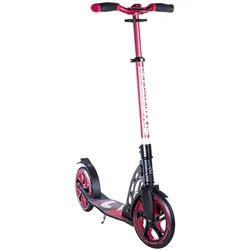 Six Degrees Aluminium Scooter 230mm Hinterrad 215mm Vorderrad, Farbe: Rot