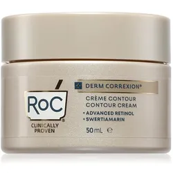 Roc, Gesichtscreme, Derm Correxion Contour Cream for Face Neck and Jawline Sichtbare Gesichtsstraffung Hals Straffung (50 ml, Tagescreme)