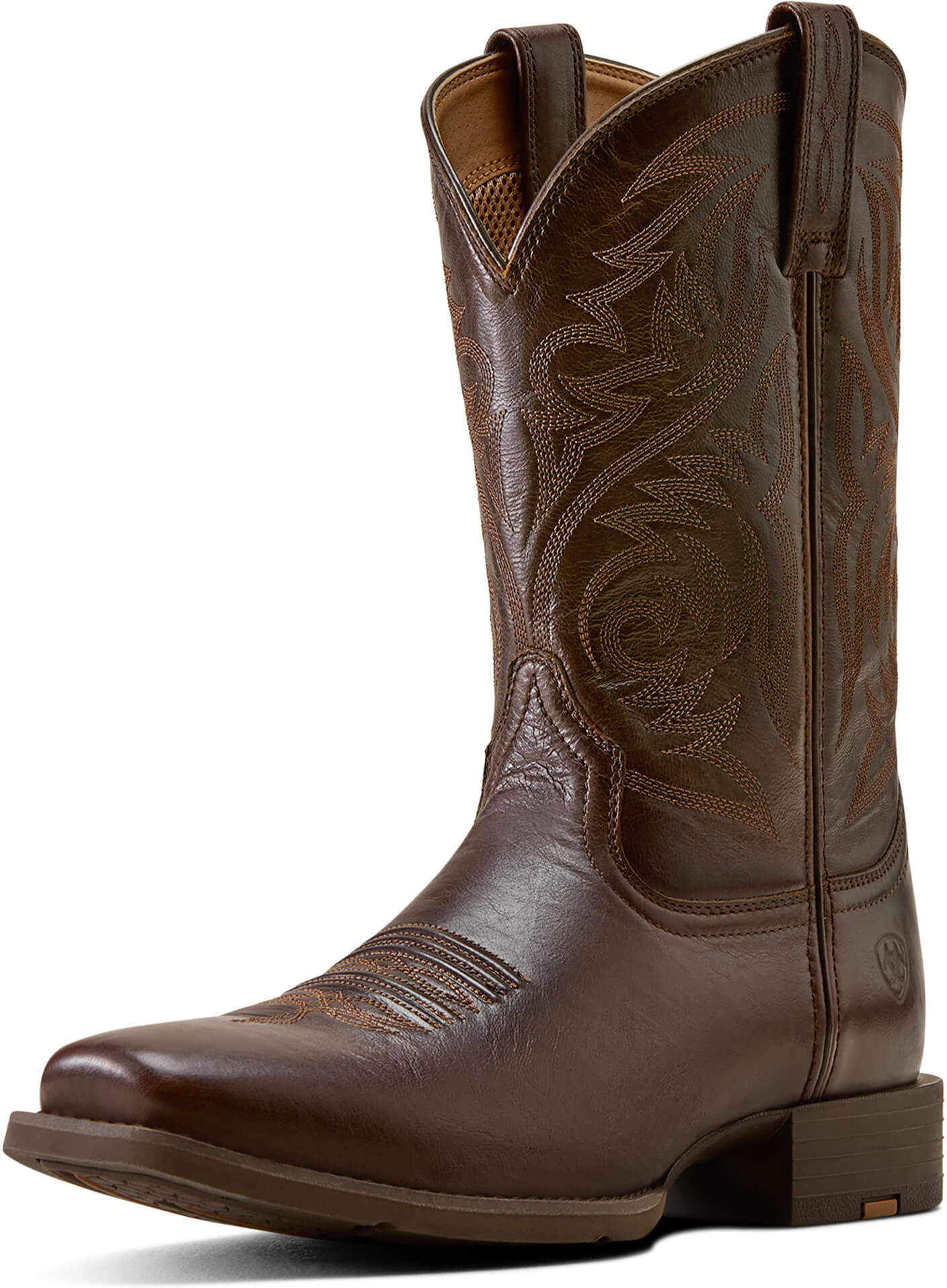 Men's Sport Herdsman Cowboy Boots in Burnished Chocolate, Size: 10 D / Medium by Ariat