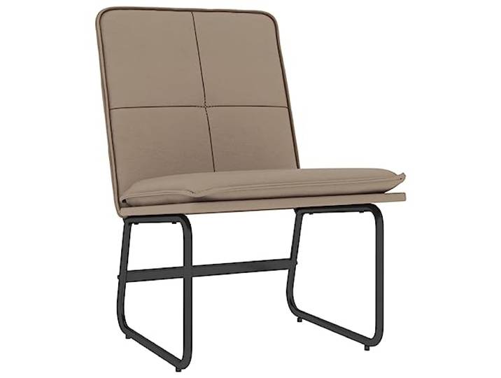Relaxsessel Cappuccino 54x75x76 cm Kunstleder Metallrahmen, rutschfeste Füße, gepolsterte Rückenlehne, tiefe Sitzfläche, fleckenabweisend