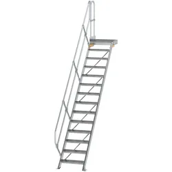 Munk Treppe mit Plattform 45° Stufenbreite 600 mm - 600434
