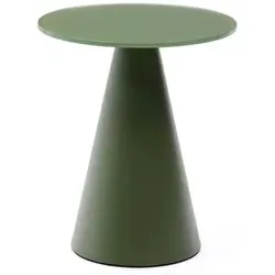 Kave Home Beistelltisch Wilshire Glas Grün 35 cm