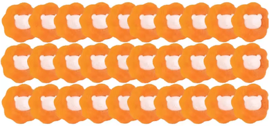 Inspire Picks Reusable Pet Hair Remover Laundry Ball Magic Hair Catcher For Washing Machines 30pcs Orange