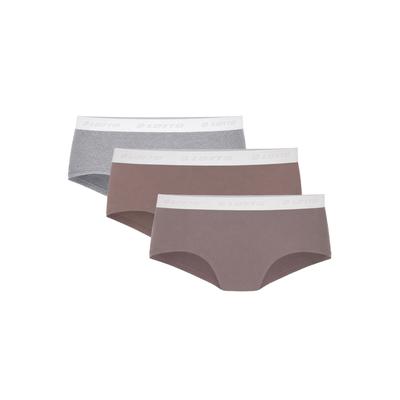 Hipster LOTTO, Damen, Gr. M, Single Jersey, taupe, Single Jersey, Obermaterial: 95% Baumwolle, 5% Elasthan, Unterhosen
