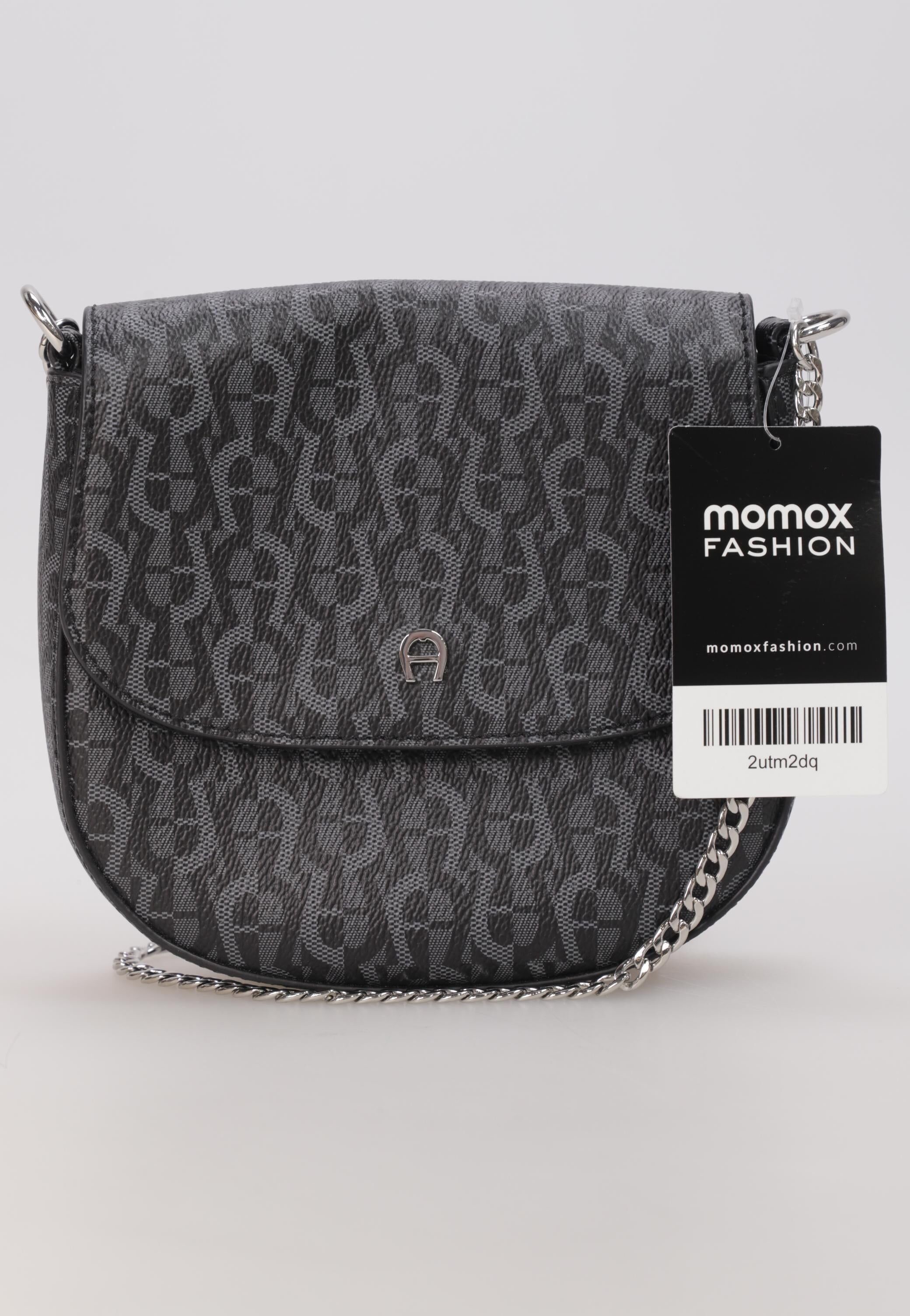 Aigner Damen Handtasche klein, Schwarz, Kunstleder - Second Hand