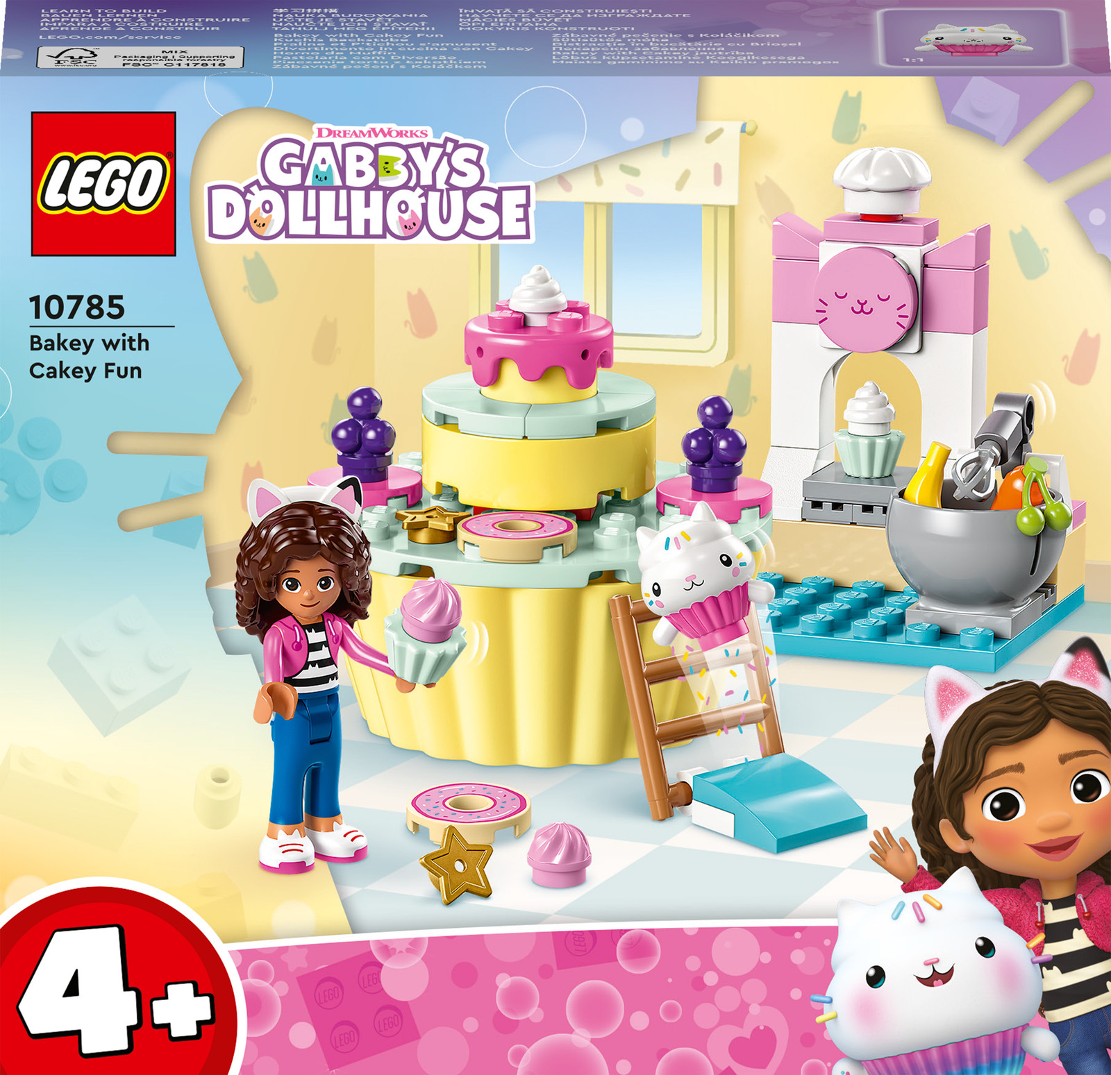 LEGO 10785 Gabby's Dollhouse Kuchis Bakkerij Set met Gabby en Kuchi figuurtjes