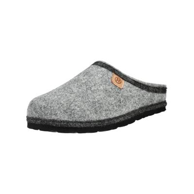 Hausschuh ROHDE "Rohde Hausschuhe Filz", Herren, Gr. 46, Lammfell, grau, Filz, Schuhe Hausschuh
