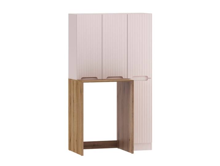 Ensemble buanderie panier à linge panneaux stratifiés beige