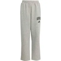 ADIDAS Kinder Hose Saison Essentials College Typographie, Größe 128 in Grau Grau