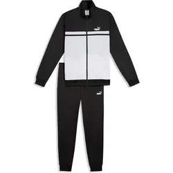 Puma Herren Freizeit / Mode Sommer GJ Sportanzüge Jogginganzüge He/Uni Poly Colorblock Suit, Größe XXL in Schwarz Schwarz