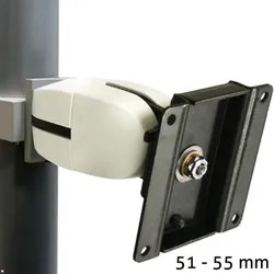 Ergotron Serie 100 Double Monitorhalterung für Rohre / Säulen 51-55 mm