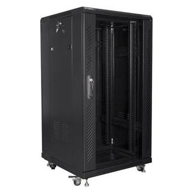 Lanberg FF01-6622-12B Rack 22U Freistehendes Gestell (22 HE, 19 Zoll Rack) (FF01-6622-12B)