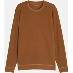 Langarmshirt im Used-Look Braun L