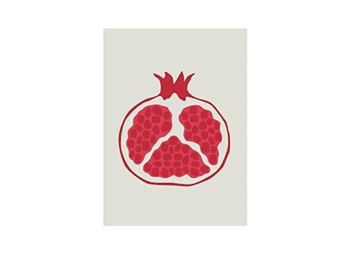 Komar Wandbild - Cultivated Pomegranate - Größe: 30 x 40 cm - Poster, Kunstdruck, Dekoration, Wohnzimmer, Schlafzimmer
