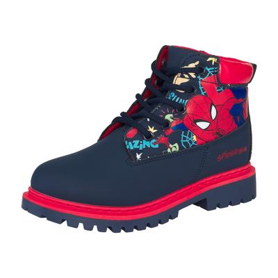 Winterboots DISNEY "Spiderman", Mädchen, Gr. 26, navy, Synthetik, Schuhe Winterboots, Winterschuhe, Winterboots, Schnürstiefel, Winterstiefel