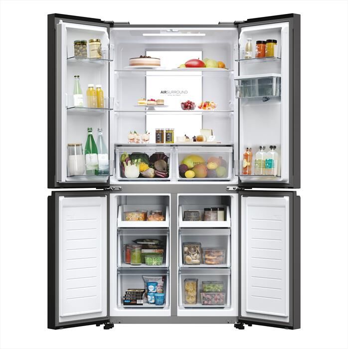 HAIER Frigorifero 4 Porte Hcr7818dwpt Classe D 467 Lt-black