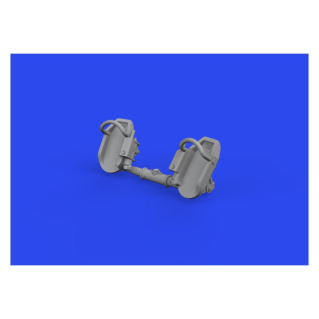 Eduard Bf 109E rudder pedals early PRINT 1/72 (672319)