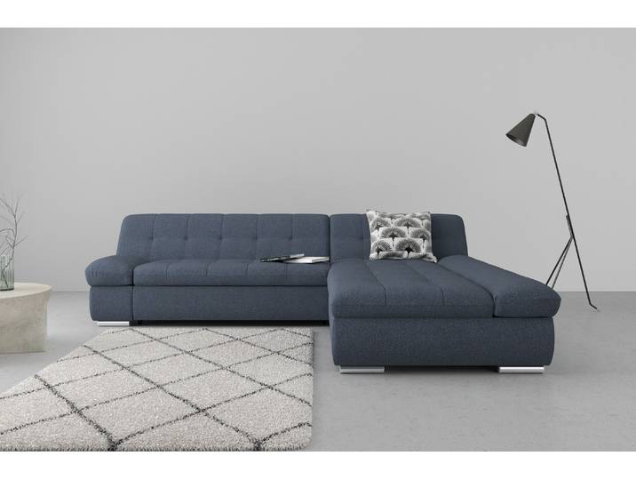 DOMO collection MONA 297x173 cm, modern & komfortabel, optional mit Komfortfunktionen whlw. mit Bettfunktion, L-Form