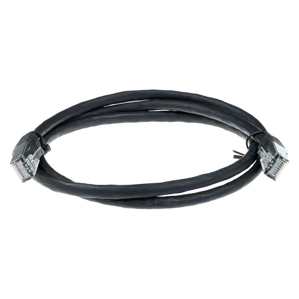ACT Black 1 meter F/UTP CAT5E patch cable with RJ45 connectors. Cat5e f/utp lszh black 1.00m (F/UTP, CAT5e, 1 m) (IB7901)