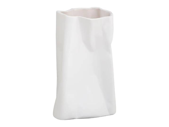 Vase Paper Bag, Edy&liv, weiss, Keramik