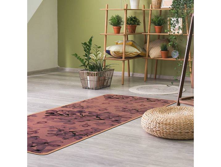 Tapis de yoga Lilas aquarelle 183 x 61cm Mauve