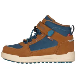 Trollkids Kinder Gryllefjord Mid Cut Stiefel - 31 - almond/madeira blue/deep orange