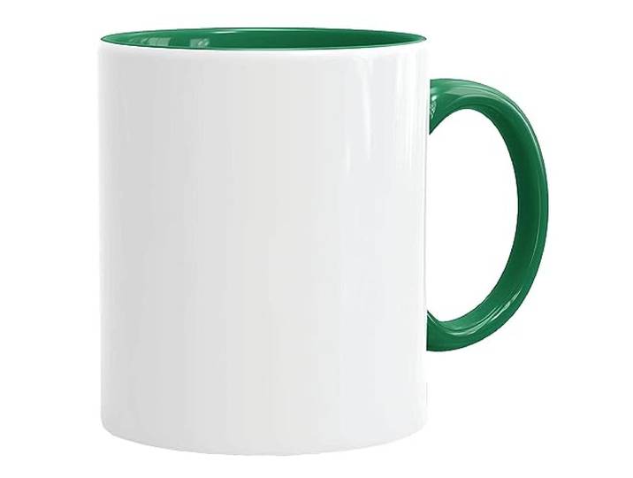 Sublimationstassen ohne Druck AAA Grade Einzeln oder im Set Fototasse für Sublimationsdruck Leere Tassen für Hitzepressen-Thermo-Sublimation (144 Stück, Grün)