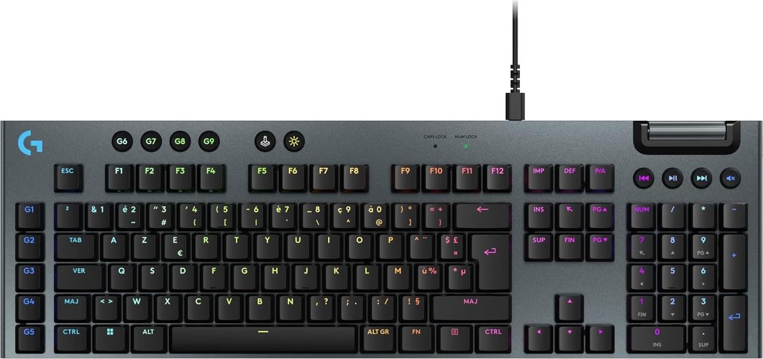 Logitech G915 X Bekabeld Gaming Toetsenbord, Zwart