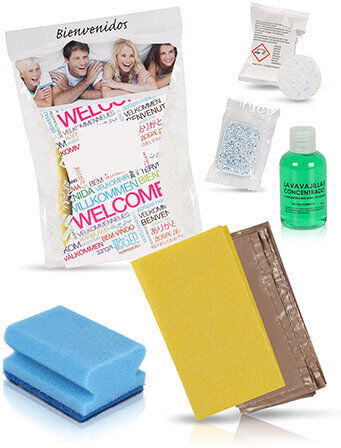 Tirolix Kit Pulizia per Appartamenti 8, 40 Pezzi Personalizzato