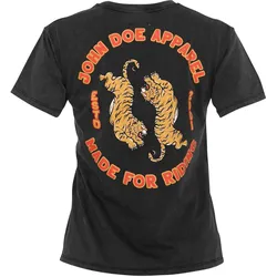 John Doe T-Shirt Damen Tiger II Fade Out schwarz - XS