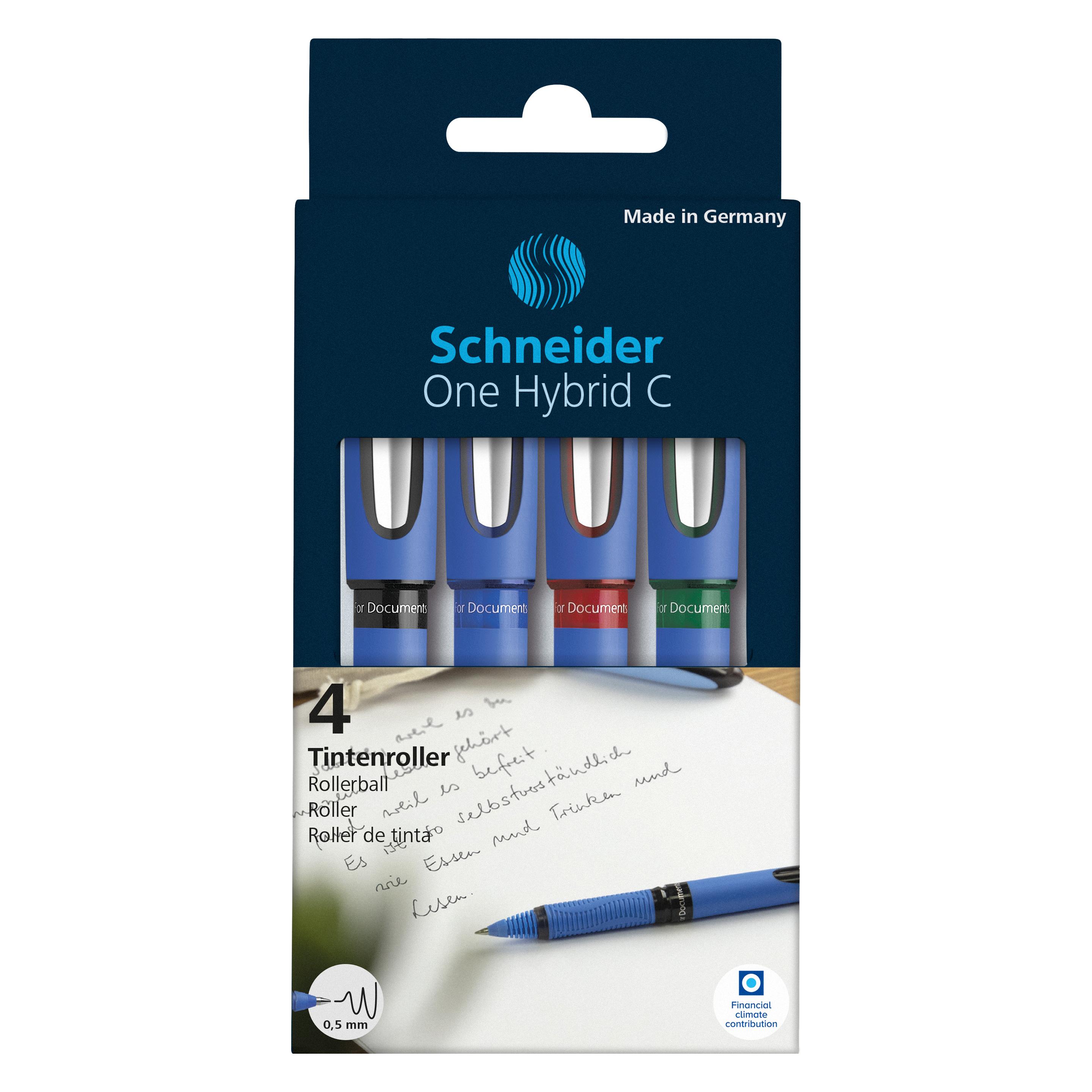 Schneider EIN HYBRID C 0,5 MM 4-FARB-ROLLERSTIFT (4x) (TSCOHC05K4)