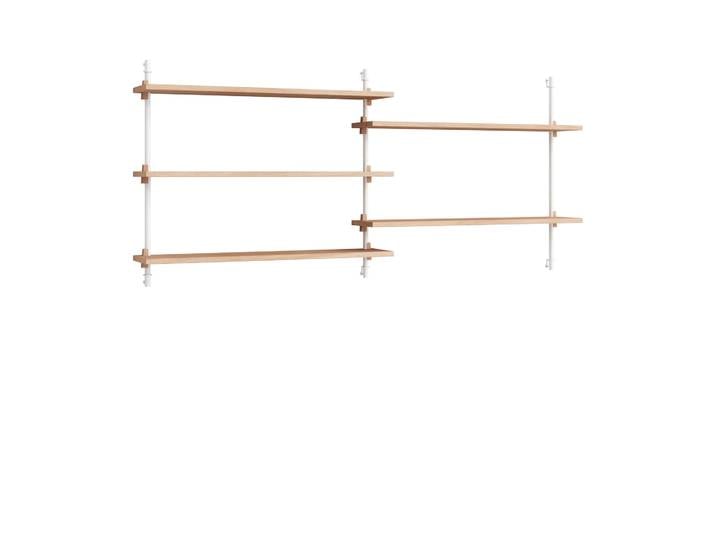 MOEBE Moebe wall shelving ws.65.2.B Chêne-blanc