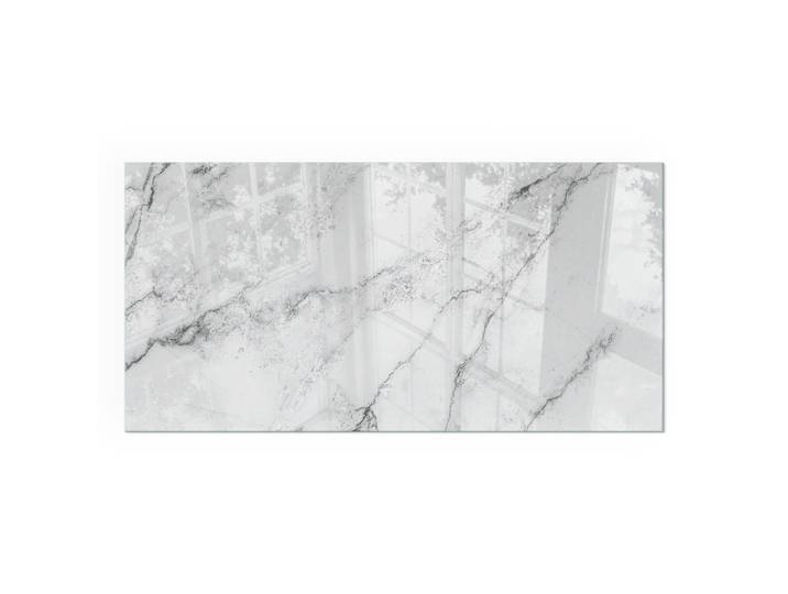 KAMINBODENPLATTE 120x60 cm - Marmormuster mit Adern