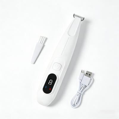 Happy Pet Pantry 2 In 1 Pet Grooming Kit With LED Light & Waterproof Pet Hair Trimmer white