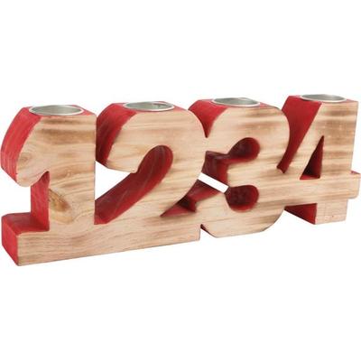 Small foot 2742 - Kerzenhalter Advent, Holz, 24x12x5cm